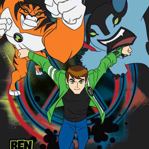 Covor Disney Kids Ben 10 Black, Imprimat Digital