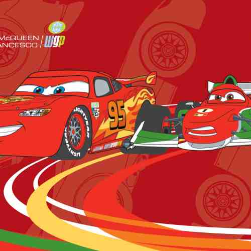 Covor Disney Kids Cars McQueen Drift, Imprimat Digital