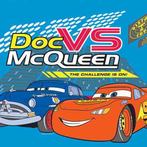 Covor Disney Kids Doc Vs McQueen, Imprimat Digital