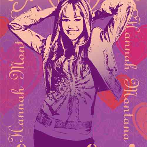 Covor Disney Kids Hannah Montana Secret Star, Imprimat Digital