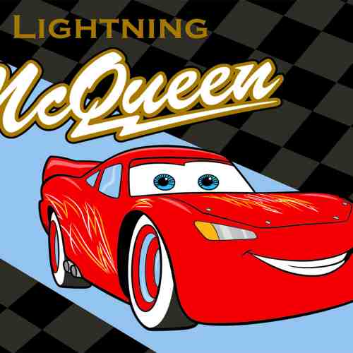Covor Disney Kids McQueen Lightning, Imprimat Digital
