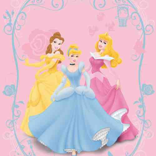 Covor Disney Kids Princess Colors, Imprimat Digital
