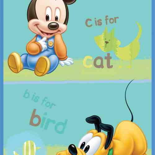 Covor Kids Mickey Babies Cat, Imprimat Digital