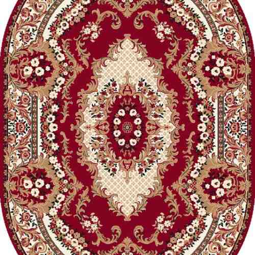 Covor Krolewski Dark Red Oval, Wilton