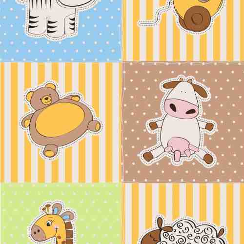 Covor Piccola Kids Pic-01 Animals, Tesut mecanic