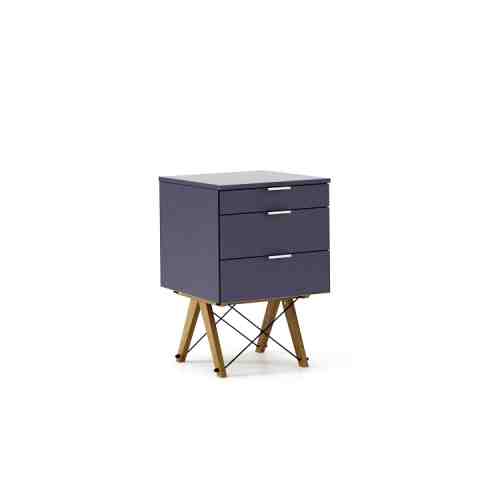 Dulap cu 3 sertare Luxury Oak Bleumarin