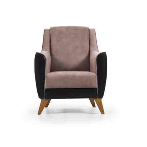 Fotoliu fix tapitat Grande Brown K3