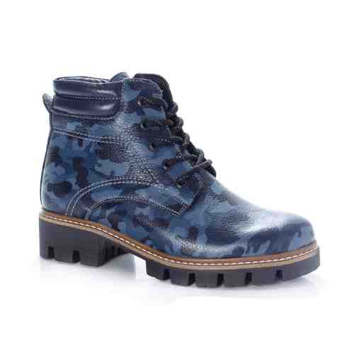 Ghete Piele Folom albastre camuflaj