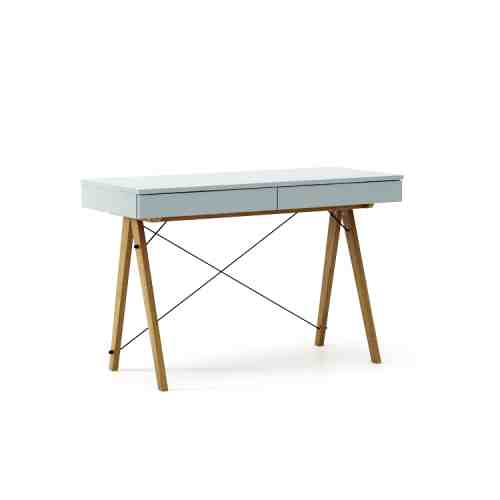 Masa de birou desk Basic Oak Ice Blue, L100xl50xh75 cm