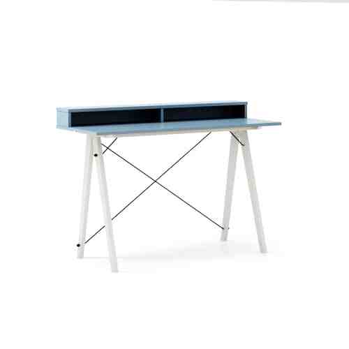 Masa de birou Desk Slim White Blue II, L120xl50xh85 cm