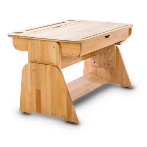 Masa de birou din lemn de fag, Ecodesk II, L70xl55h46 cm