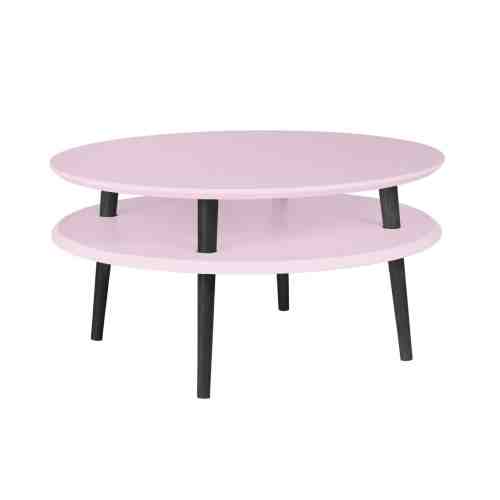 Masa de cafea Ufo Low Dusky Pink / Black, Ø70xh35 cm
