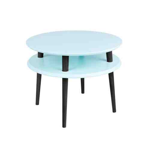 Masa de cafea Ufo Medium Light Turquoise / Black, Ø57xh45 cm