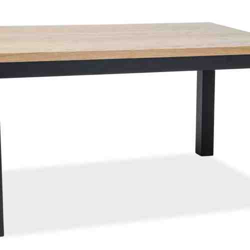 Masa din metal si lemn de stejar Imperial Dab, L150xl90xh77 cm