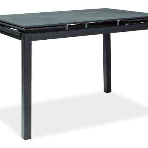 Masa extensibila din sticla Turin Black, L110-170xl70xh76 cm