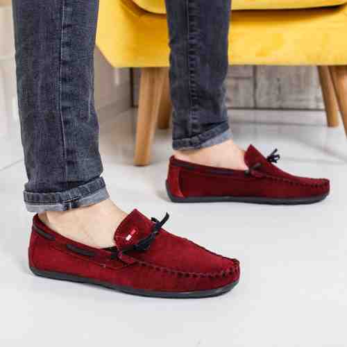 Mocasini barbati Piele John bordo casual