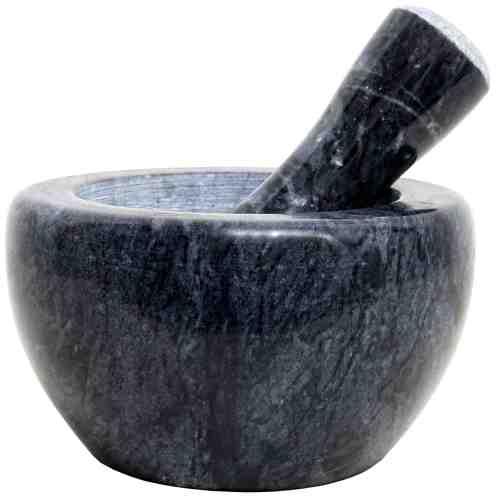 Mojar cu pistil Black, Marble Stone