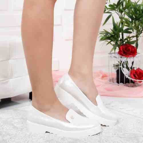 Pantofi Anouk albi casual