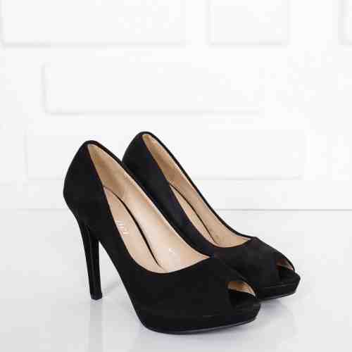 Pantofi dama Gisborne negri cu toc