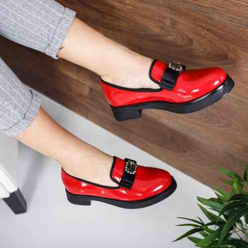Pantofi dama Paija rosii casual