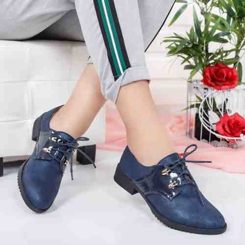 Pantofi Usena albastri casual