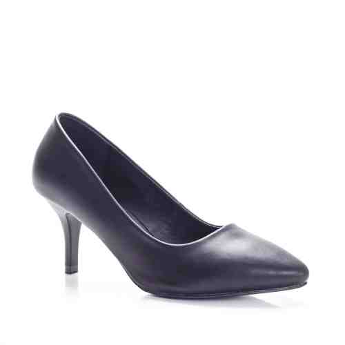 Pantofi Vimas negri cu toc