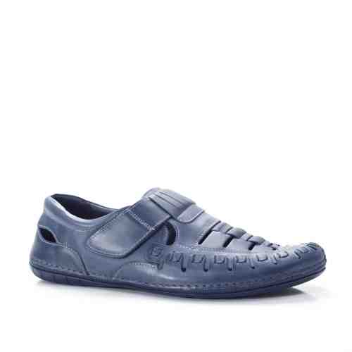 Papuci Piele Colines bleumarini