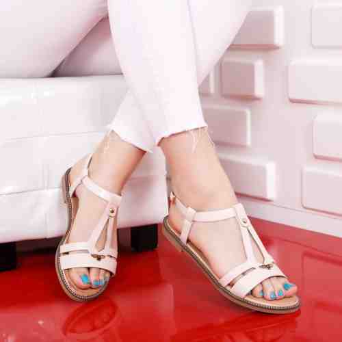 Sandale dama Esolo bej cu talpa joasa