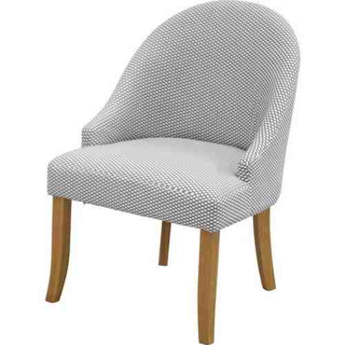 Scaun din lemn de cauciuc tapitat Kirk White/Black