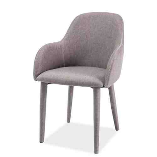 Scaun din metal tapitat Oscar Grey