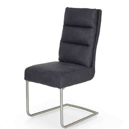 Scaun metalic tapitat cu piele ecologica K207 Black