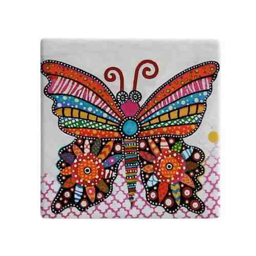 Set 6 coastere Flutter, Ceramica, Smile Style, 9 cm
