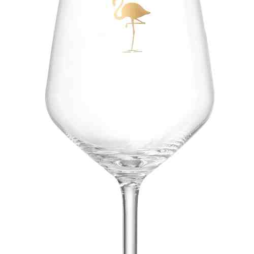 Set pahare vin Miami Flamingo, Flirt, 530 ml, 6 piese