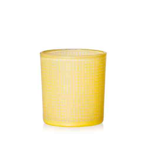 Set suporturi lumanare Rom Yellow, Sticla, Ø8xH8 cm, 4 piese