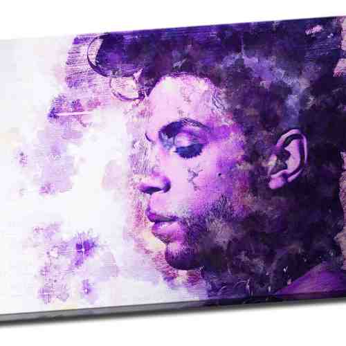 Tablou din aluminiu striat Purple Prince