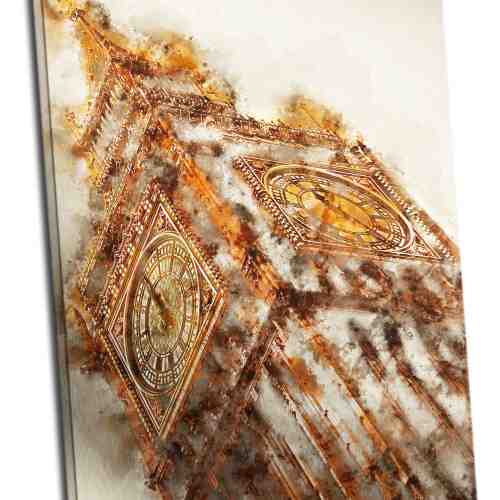 Tablou din aluminiu striat Time Glowing
