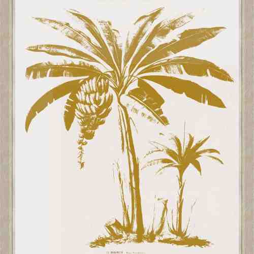 Tablou Framed Art Gold Palm Tree II