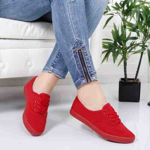 Tenisi Renee rosii casual