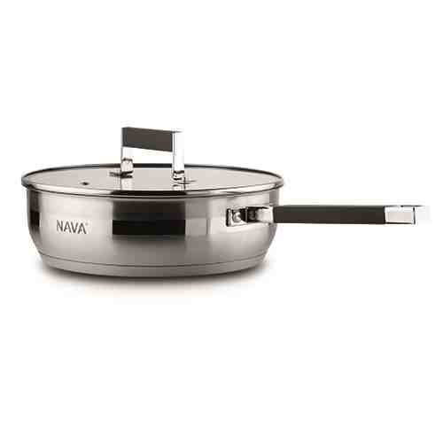 Tigaie inox cu capac, 26 cm, Acer