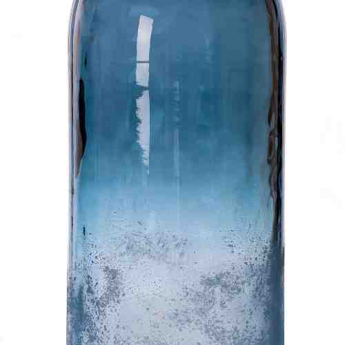 Vaza Rustic Blue Bottleshape, Sticla, Ø19xH78 cm