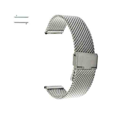 Curea metalica argintie Extra Slim pentru Huawei Watch W1