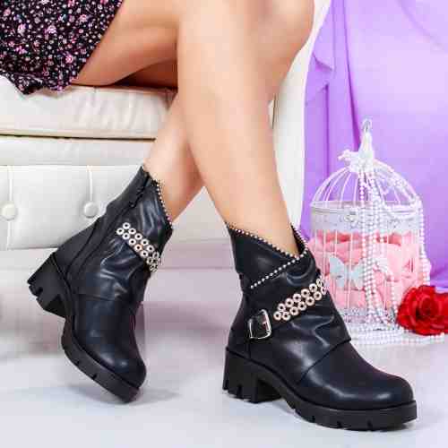 Ghete Charrette negre imblanite