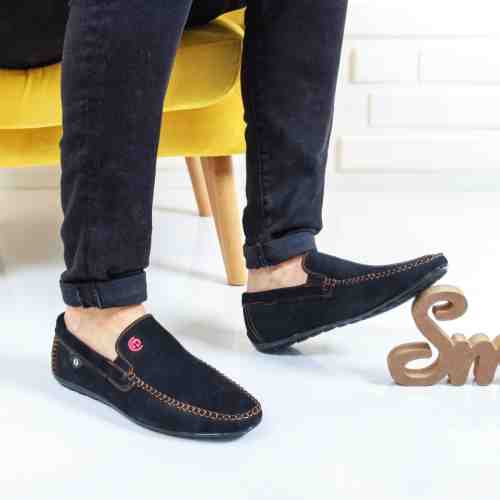Mocasini Vilani negri casual