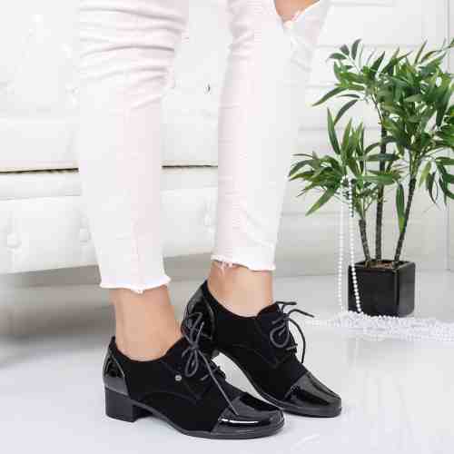 Pantofi Comico negri casual