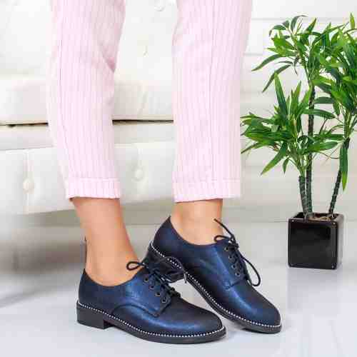 Pantofi Livani albastri casual