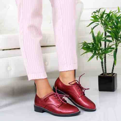 Pantofi Livani rosii casual