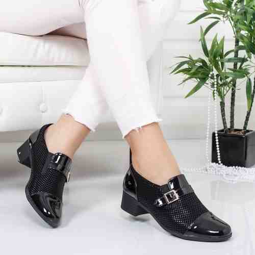 Pantofi Noemo negri casual