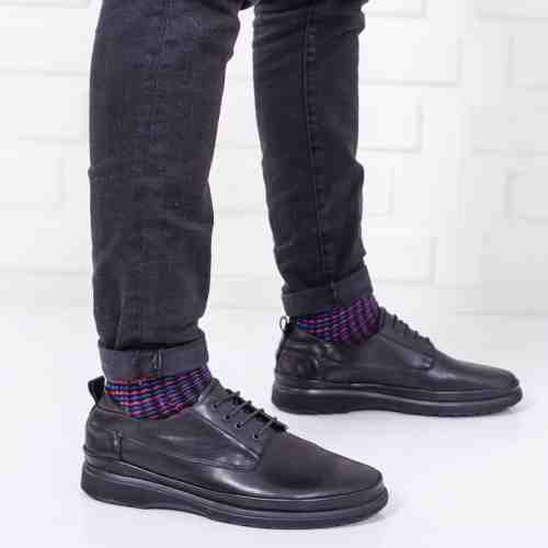 Pantofi Piele Jusano negri casual