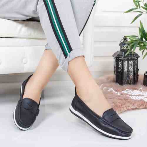 Pantofi Piele Riloso albastri casual