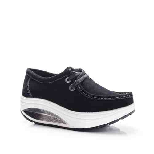 Pantofi Piele Stanemo negri casual